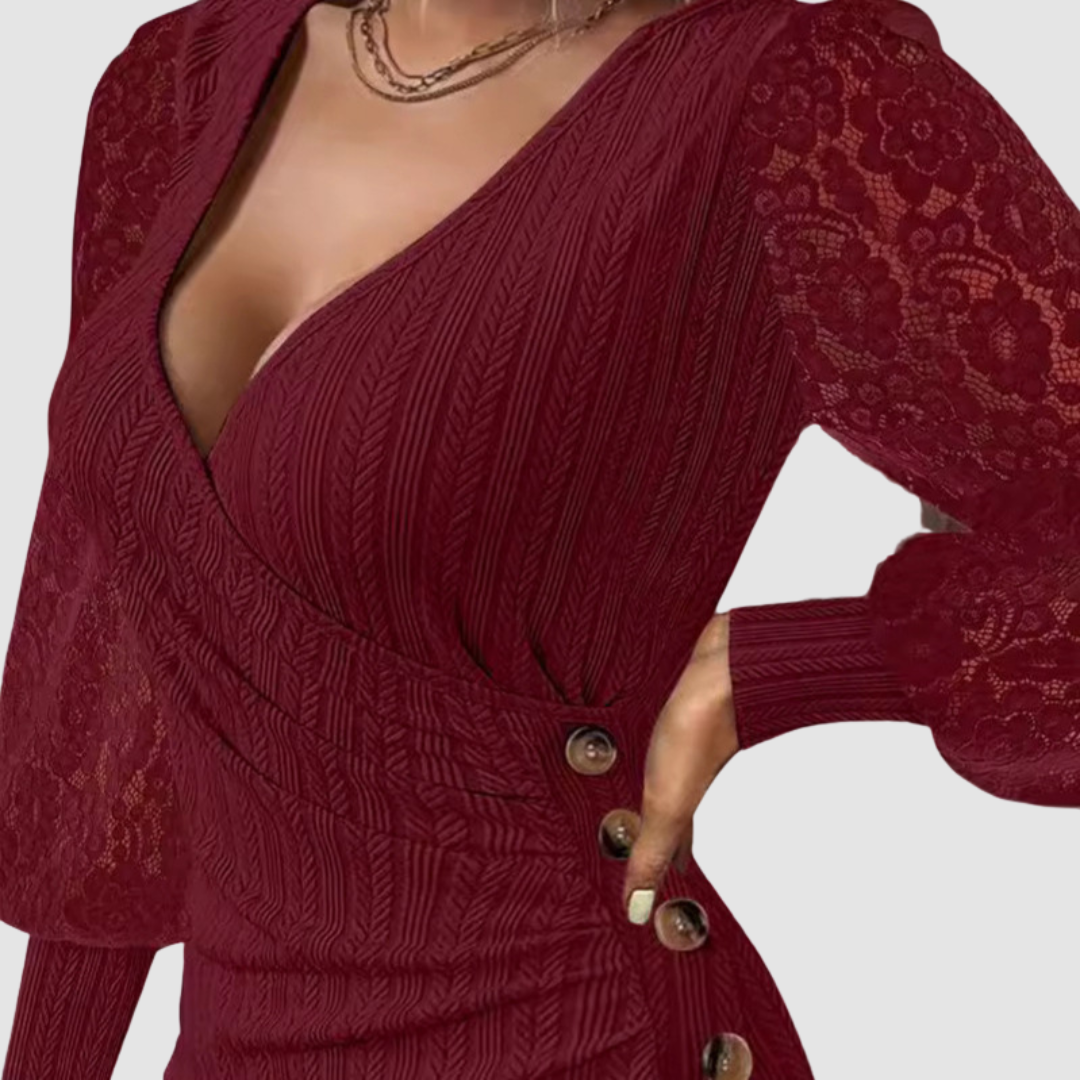 Melissa™ Sexy V-Neck Dress