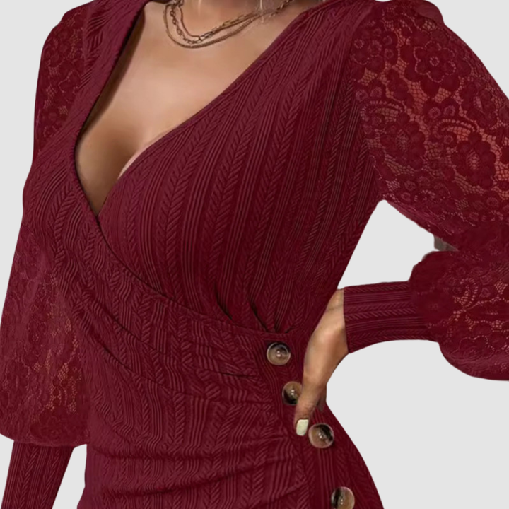 Melissa™ Sexy V-Neck Dress