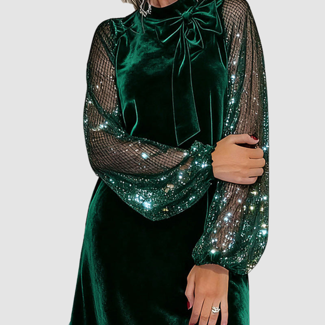 Martina™ Elegant Suede Dress