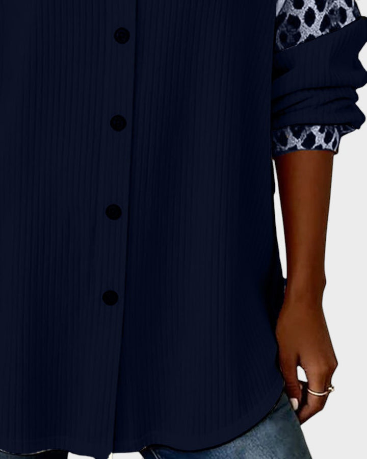 Jackie™ Leopard Print Button-Down Shirt