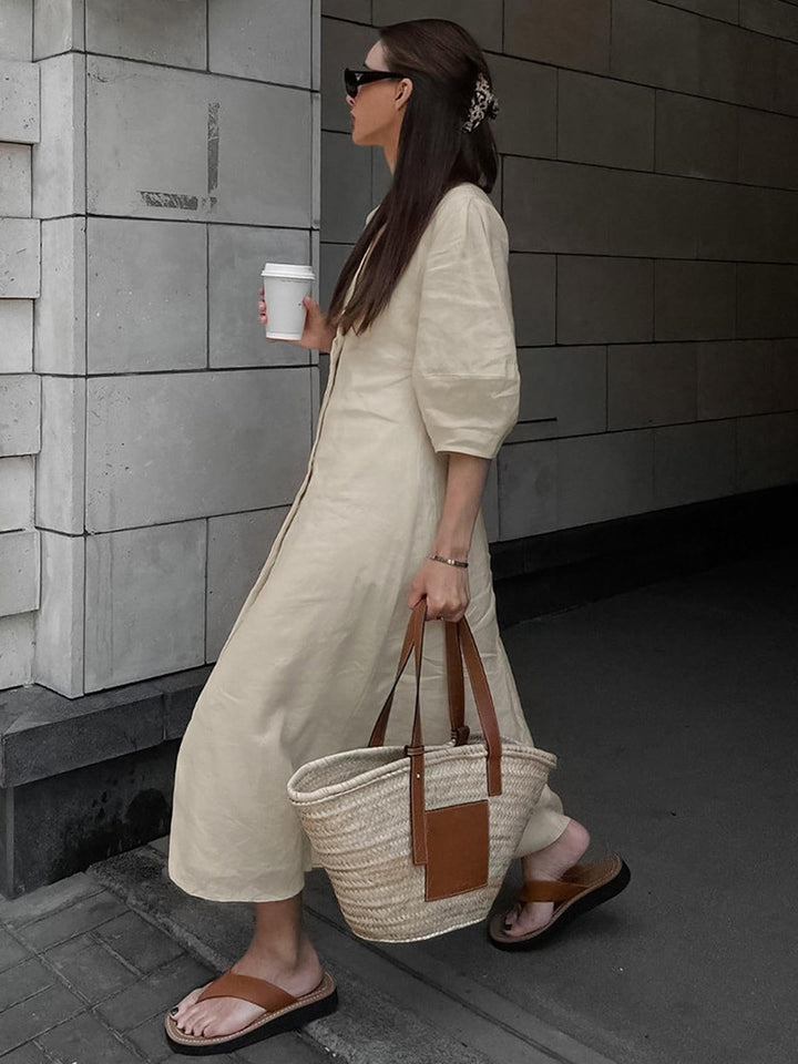 Shyla™ Buttoned Maxi Dress