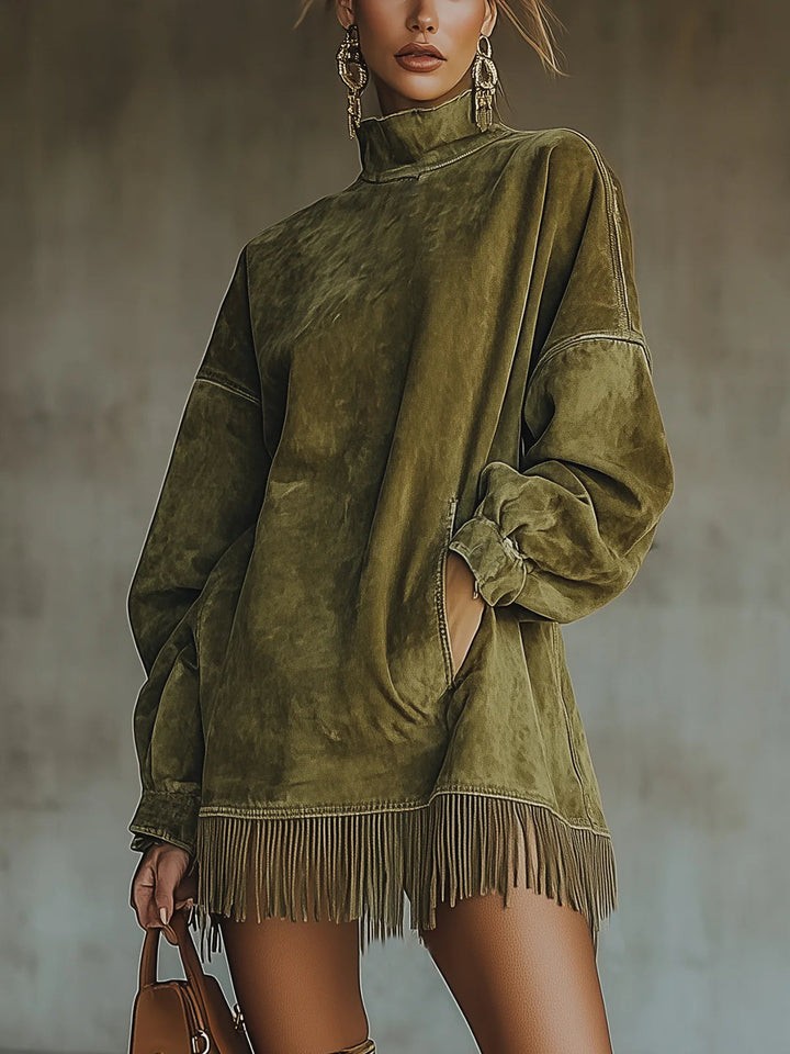 Natalia™ Suede Fringe Dress