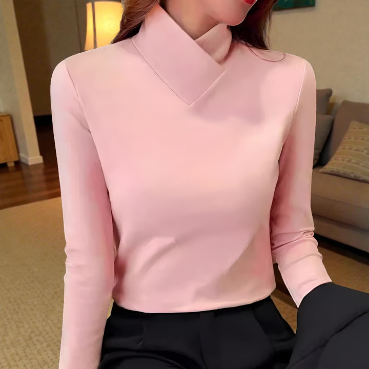 Sherie™ Elegant High-Neck Sweater