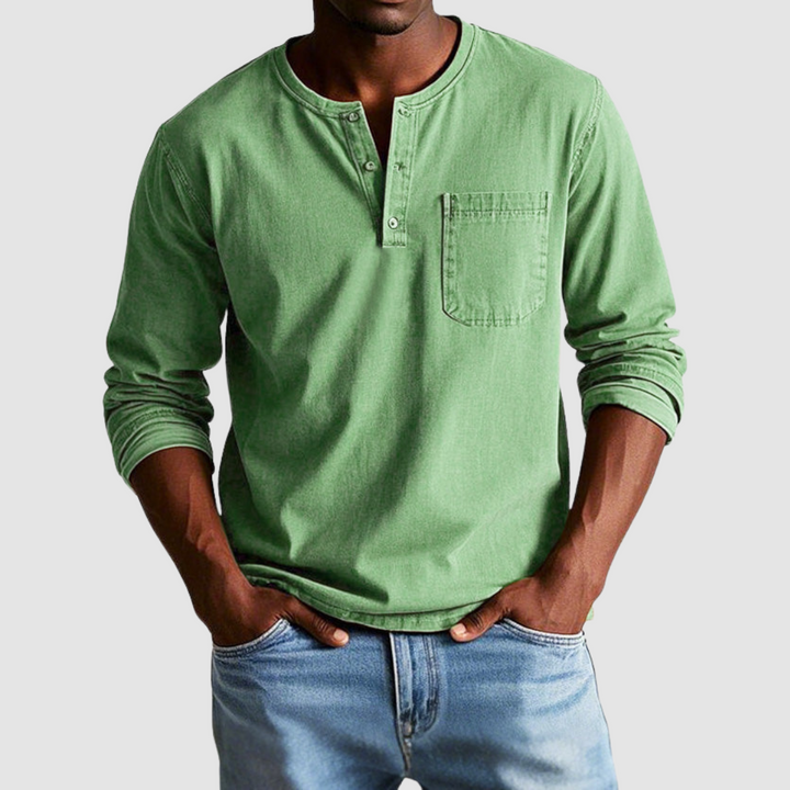 Harrison™ Vintage Henley Shirt