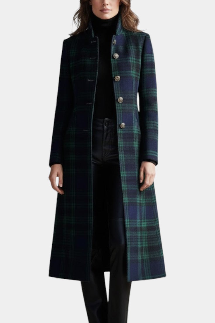 Glendine™ Elegant Plaid Coat