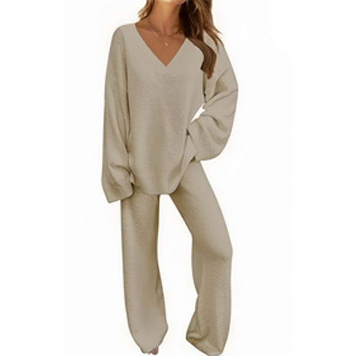 Karla™ V-Neck Long Sleeve Sweater & Pants Set