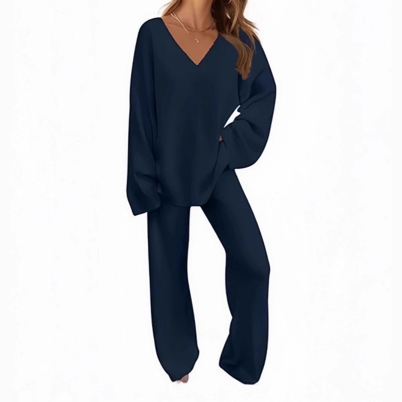 Karla™ V-Neck Long Sleeve Sweater & Pants Set